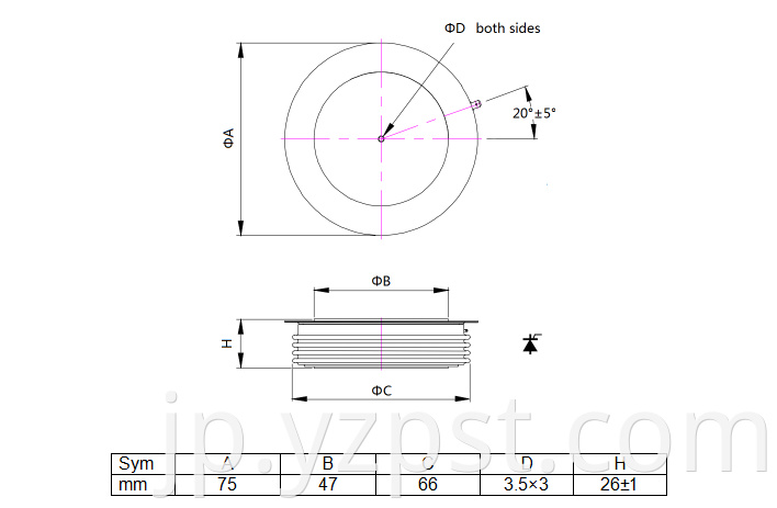 Electronics Thyristor 3000V